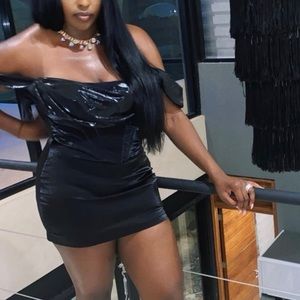 House of cb black dress